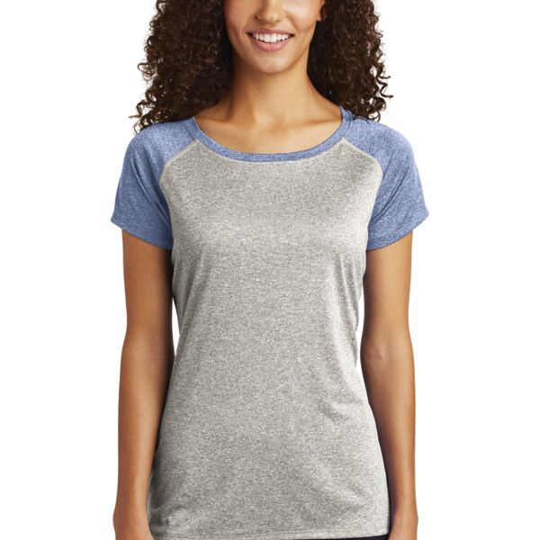 ® Ladies Heather On Heather Contender ™ Scoop Neck Tee Thumbnail